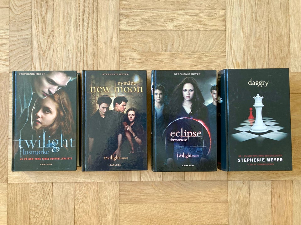 Twilight 1-4 på dansk Stephenie