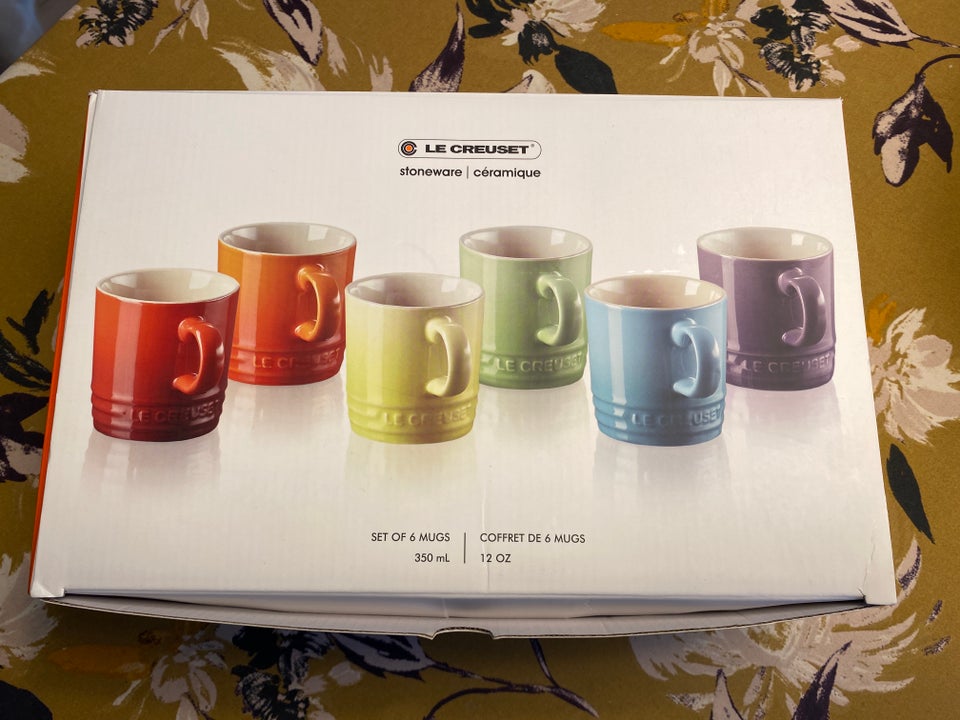 Stentøj, Kaffekop x6, Le Creuset