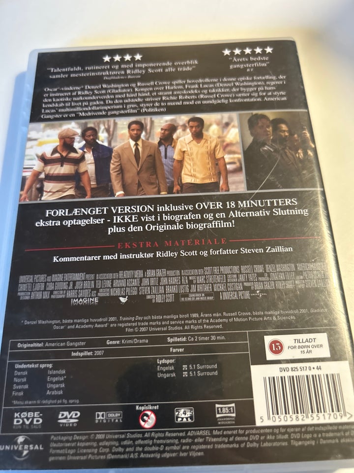 American gangster , DVD, drama