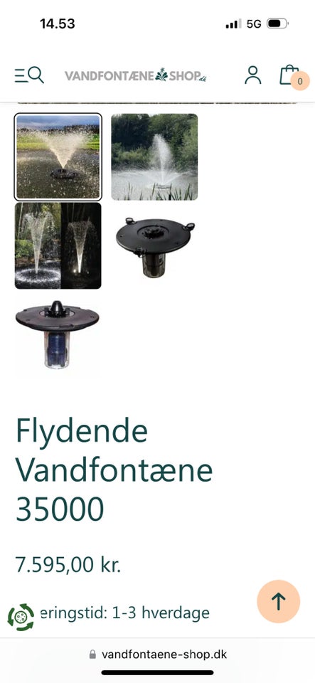 Flydende Pondteam vandfontæne -