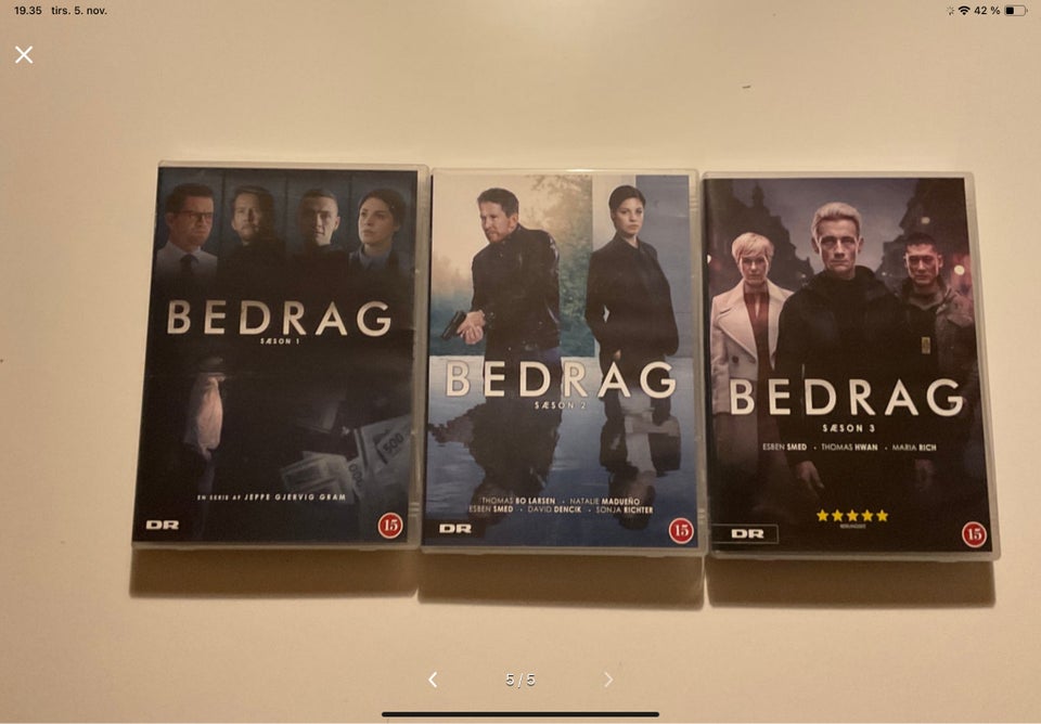 BEDRAG 1 - 3 sæson , DVD, TV-serier