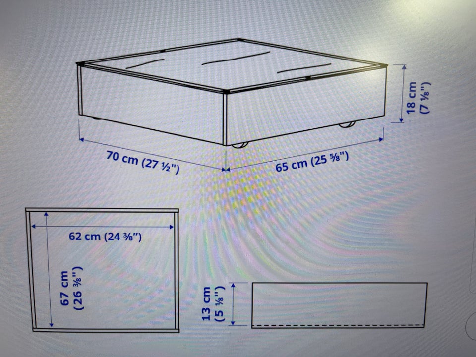 Sengeskuffe, Ikea Vardö