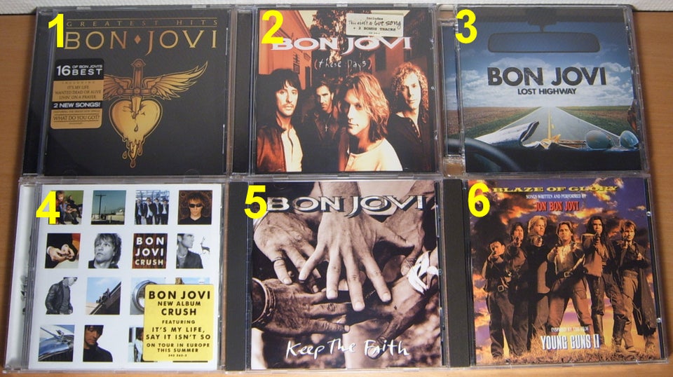 Bon Jovi: 6 Titler, rock