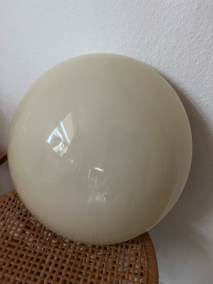 Plafonder i beige glas, Vintage