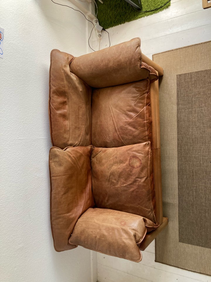 Sofa læder 2 pers