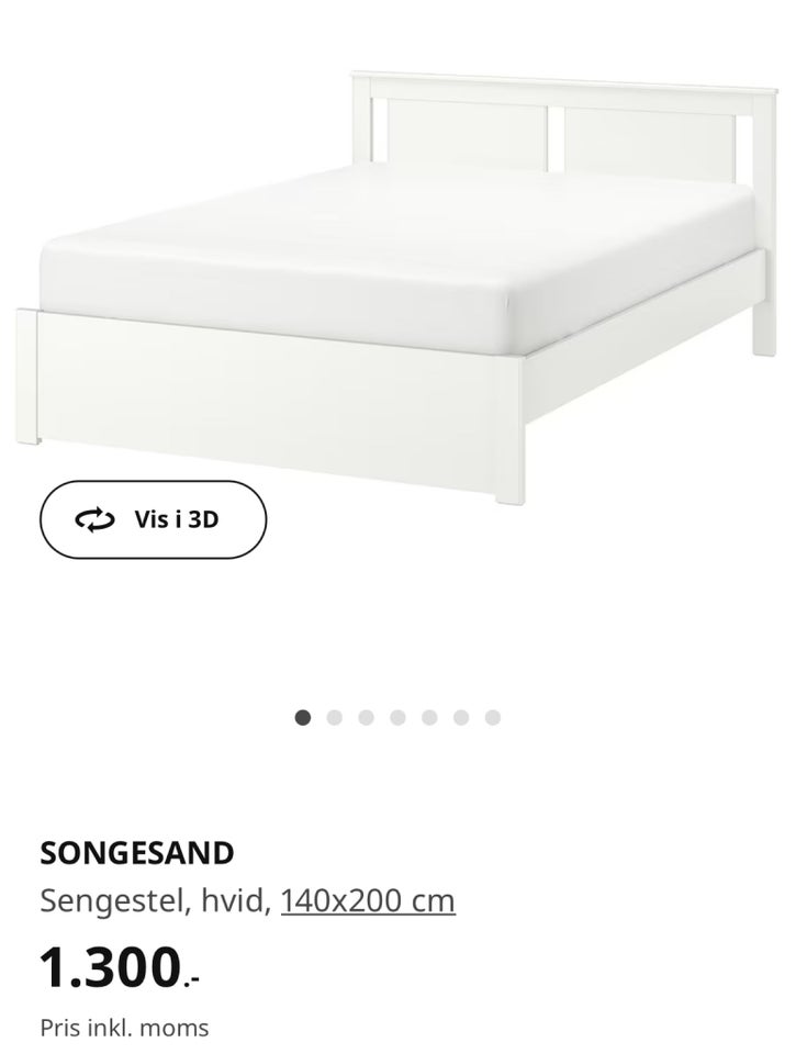 Sengeramme, IKEA, b: 140 l: 200