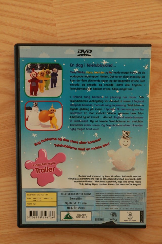 Teletubbies i sneen, DVD, andet