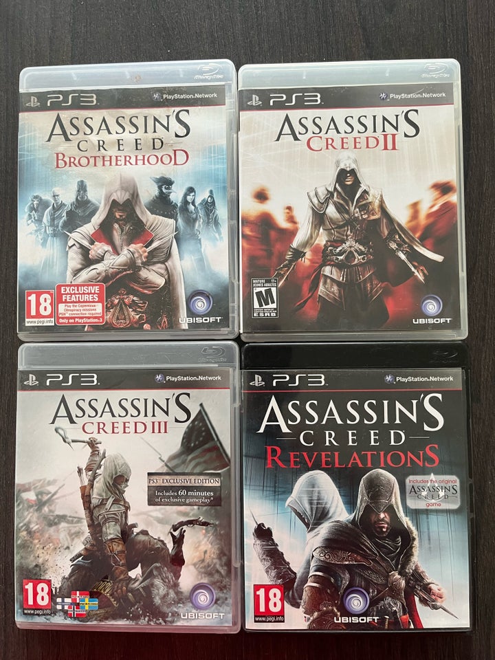 Assassins Creed spil 4 for 100 PS3