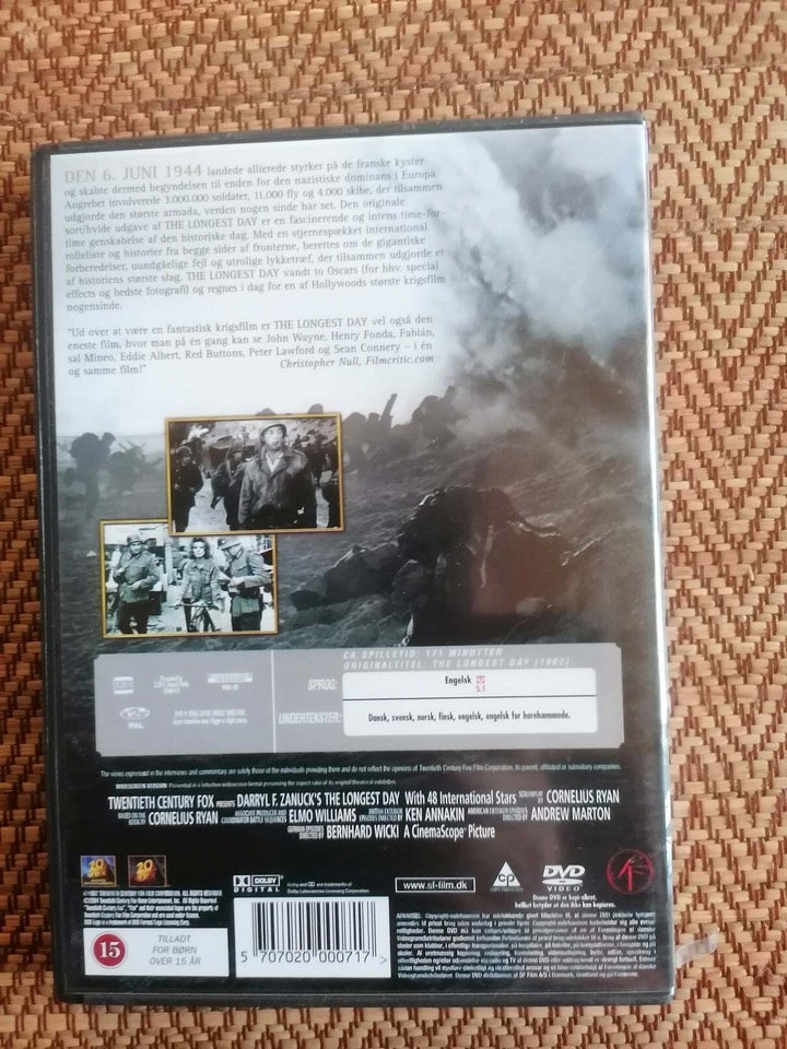 The LONGEST DAY DVD action