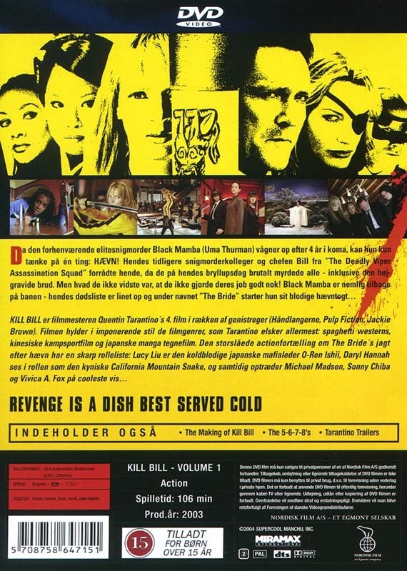 Kill Bill volume 1, instruktør