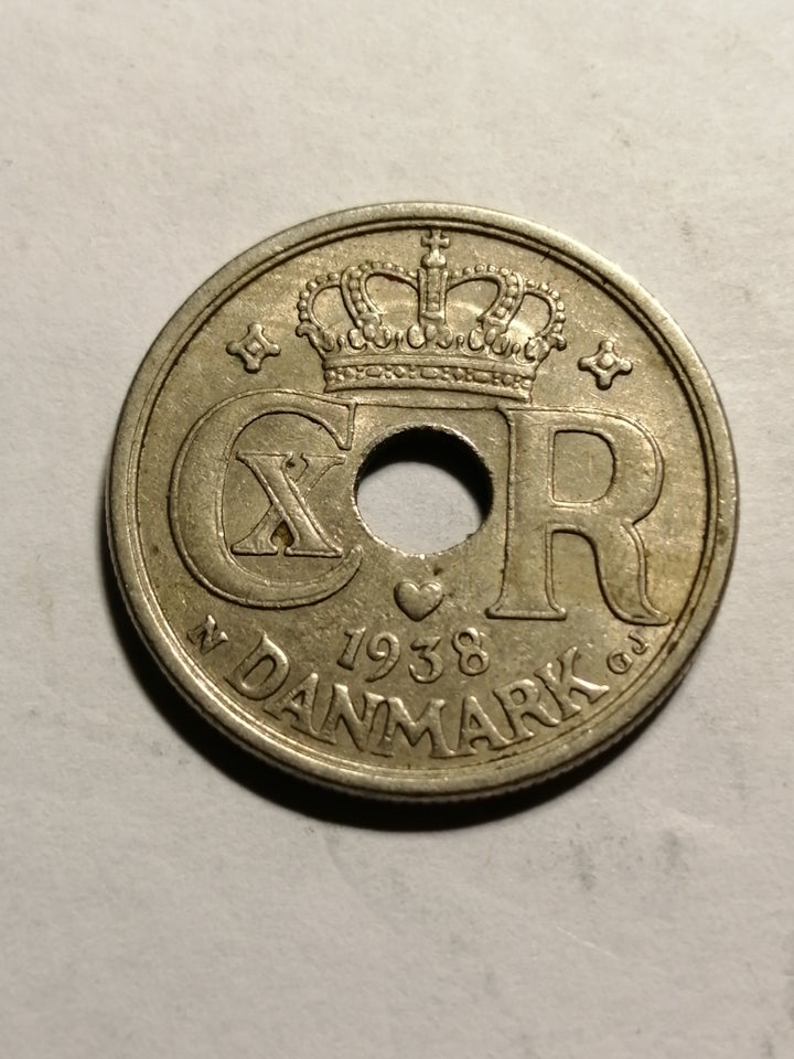 Danmark, mønter, 25 øre