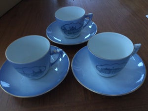 Porcelæn 3 stk slotskopper Bing &amp;