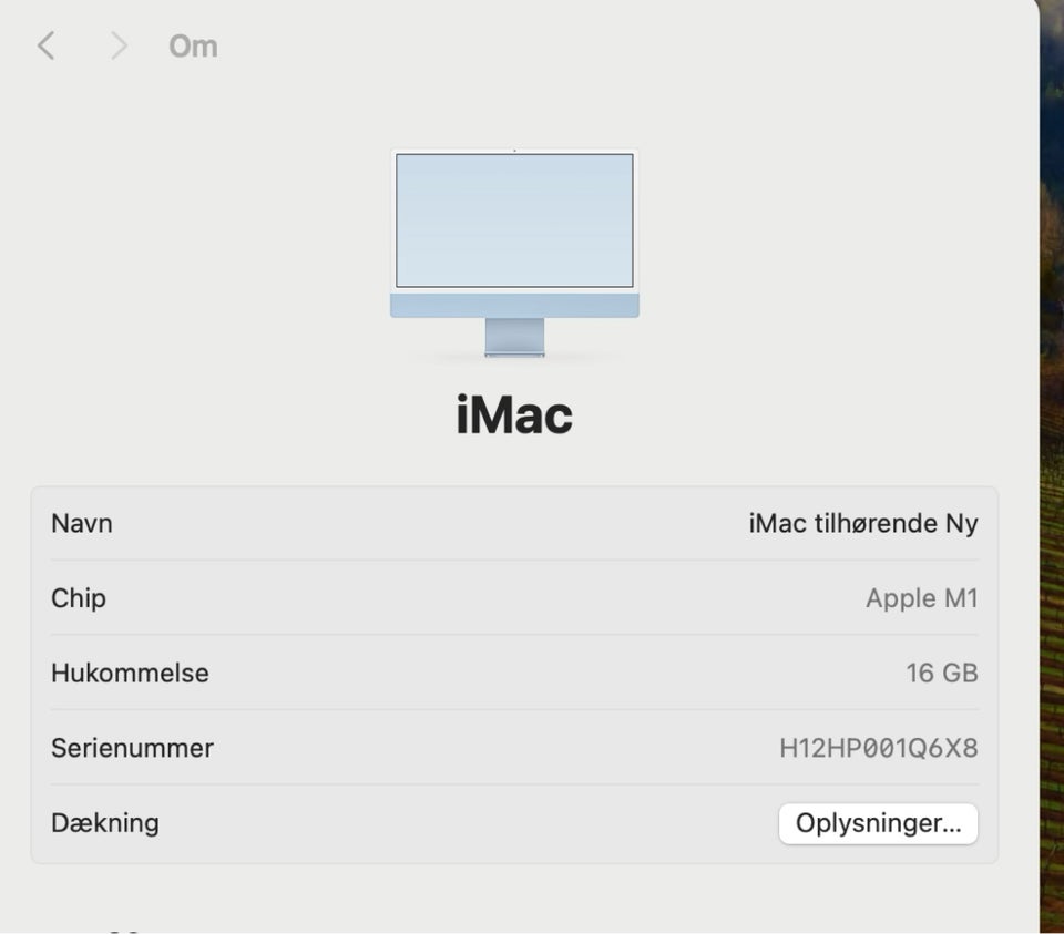 iMac, M1, 16 GB ram