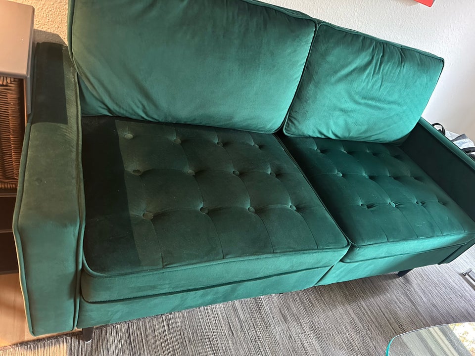 Sofa, velour, 3 pers.