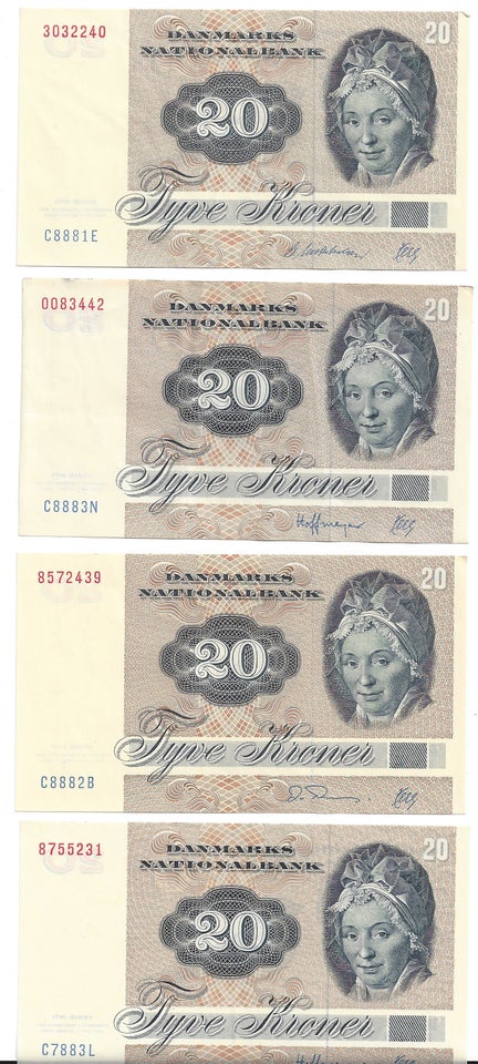 Danmark sedler 20