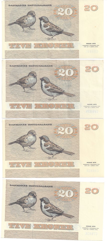 Danmark sedler 20