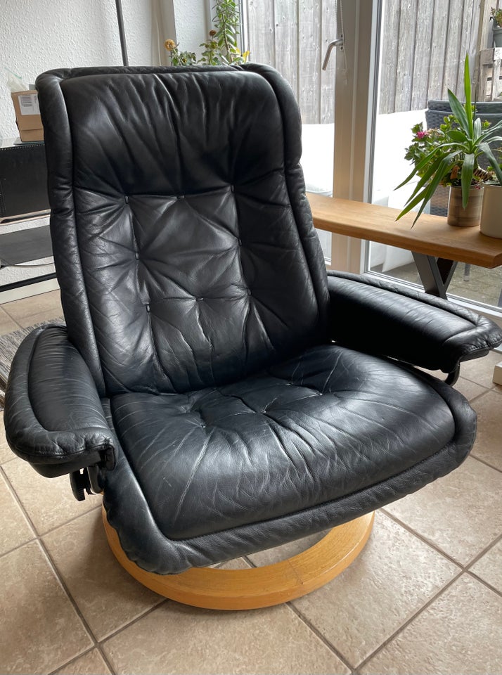 Læderlænestol, læder, EKORNES