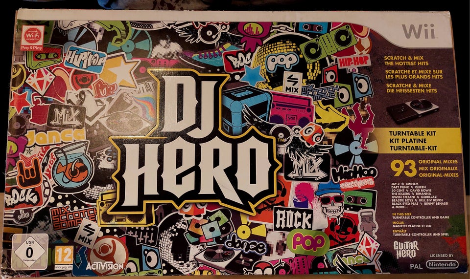 DJ Hero box, Nintendo Wii, anden