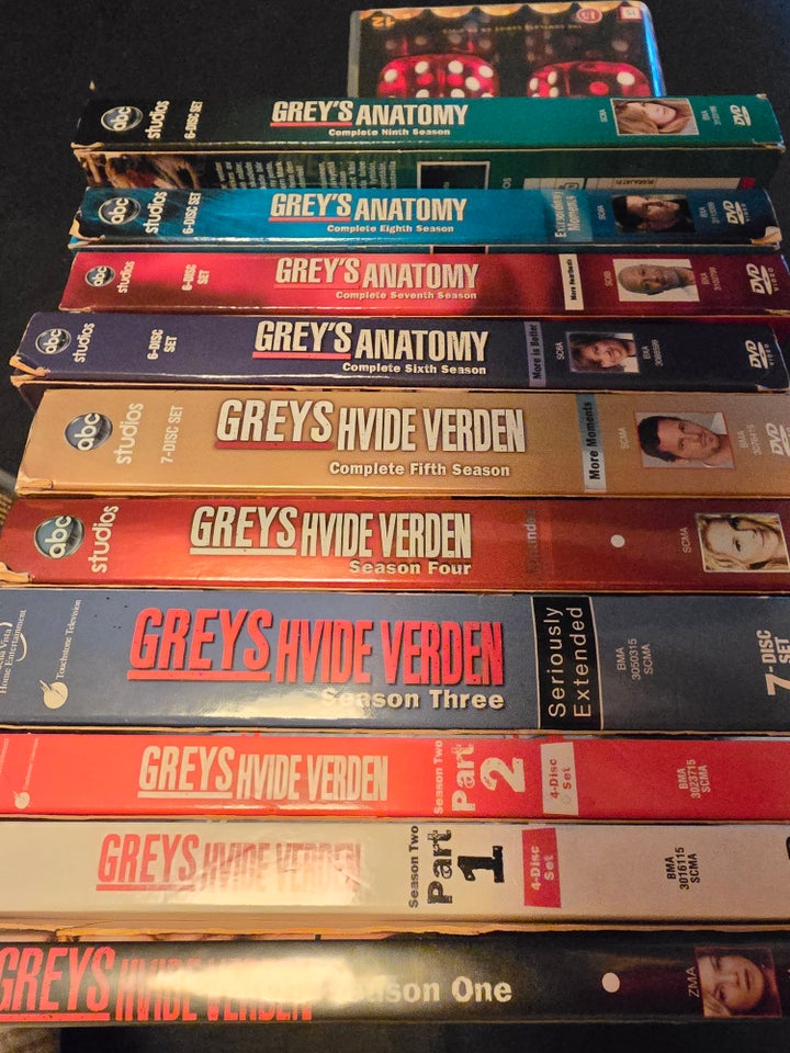 Greys hvide verden, DVD, TV-serier