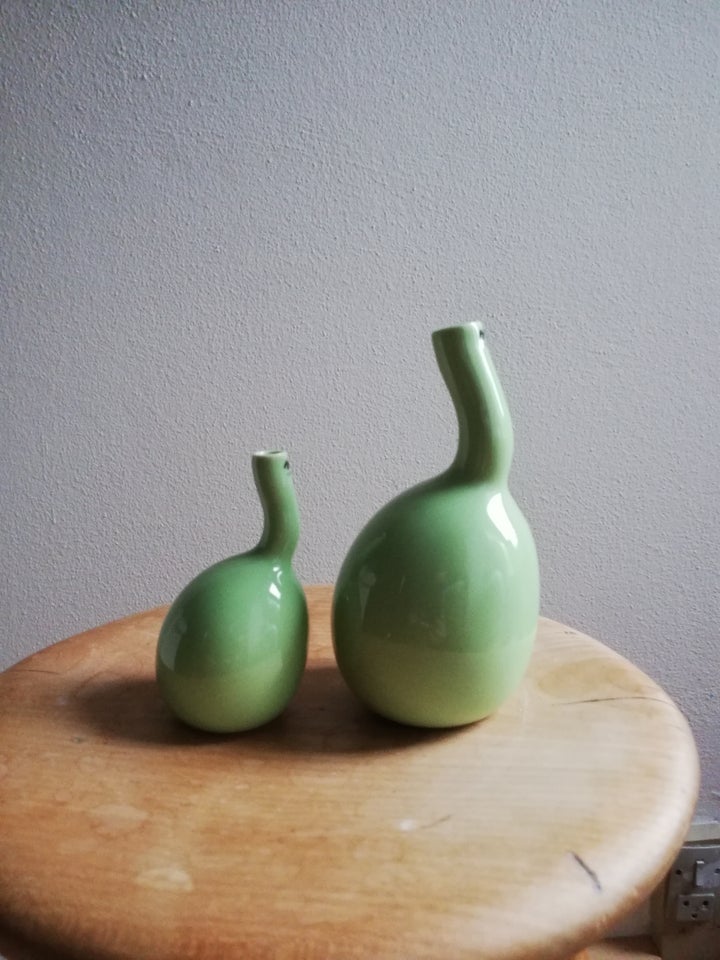 Vase 2 grønne vaser K#228;hler