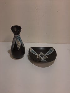 Keramik Søholm vase og skål