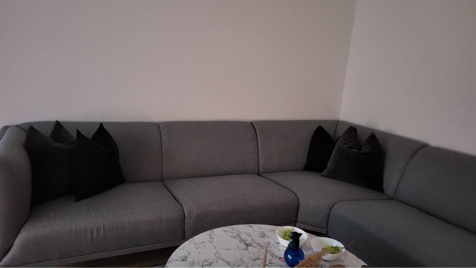 Hjørnesofa, stof, 5 pers.