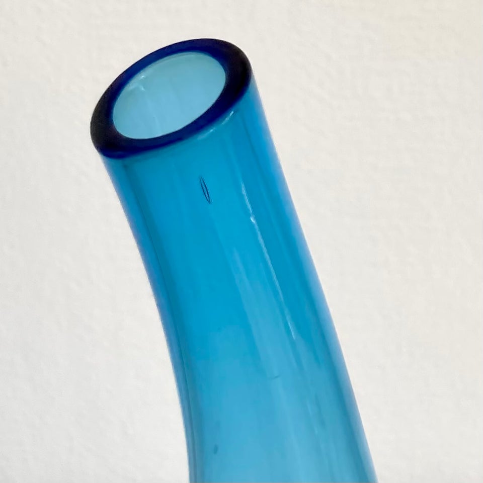 Glas Blå Vase