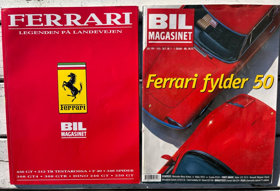 Ferrari, Bilmagasinet, emne: bil