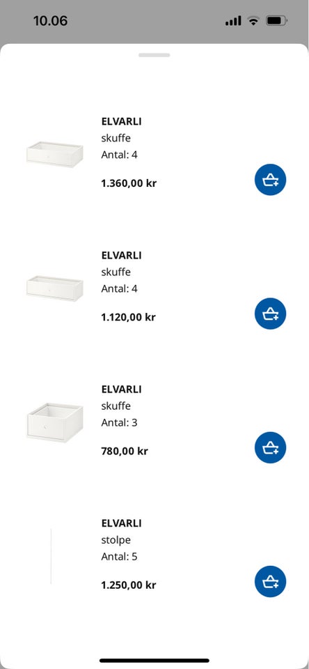 Reolsystem IKEA ELVARLI