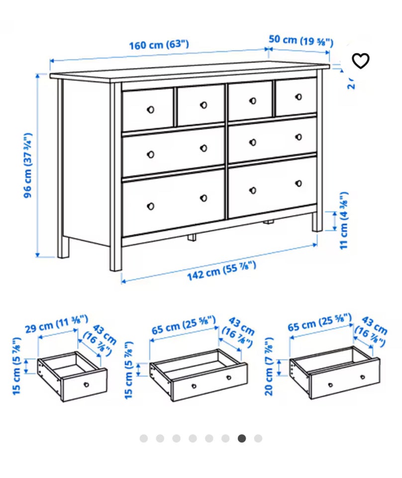 IKEA HEMNES KOMMODE, IKEA