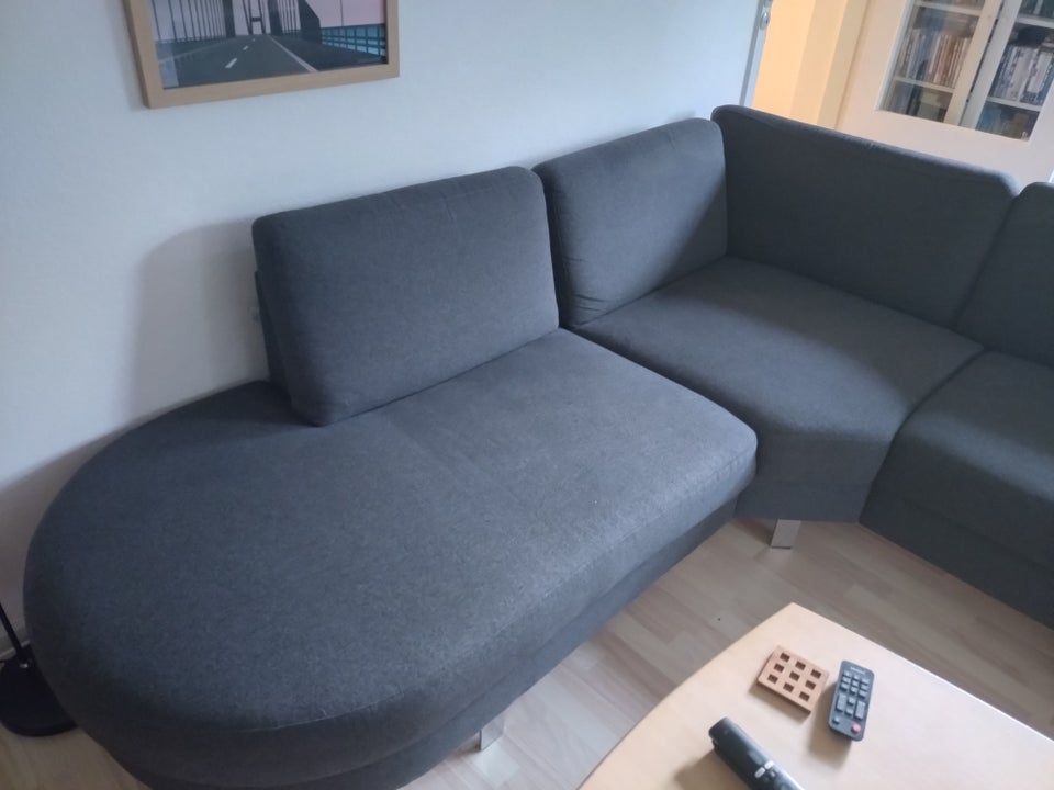 Hjørnesofa, stof, 6 pers.