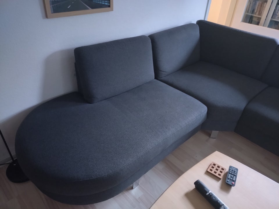 Hjørnesofa, stof, 6 pers.