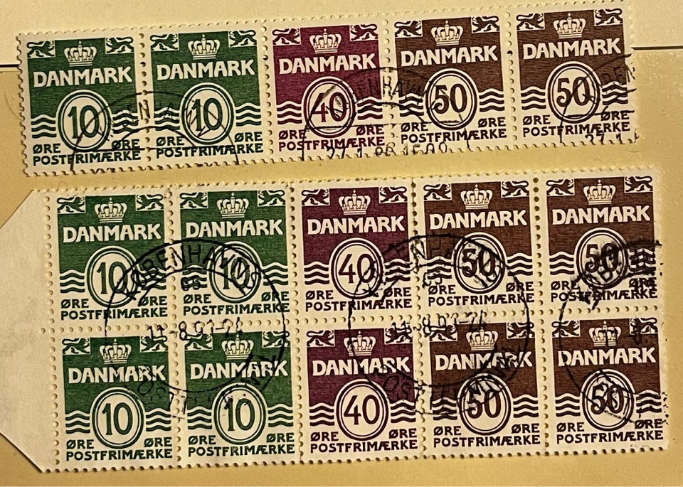 Danmark, stemplet, Danmark. HS 12