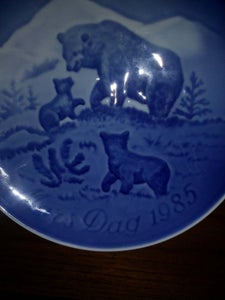 Porcelæn Plat B og g