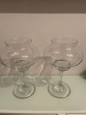 Glas Fyrfads lysestager