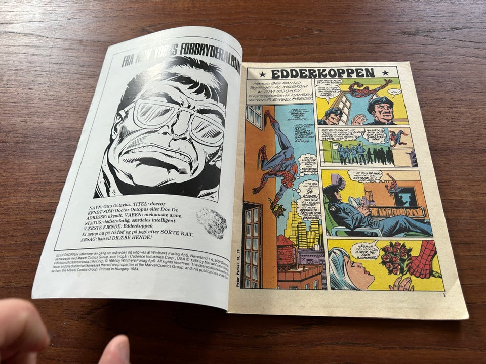 Edderkoppen 57 1984, Marvel,