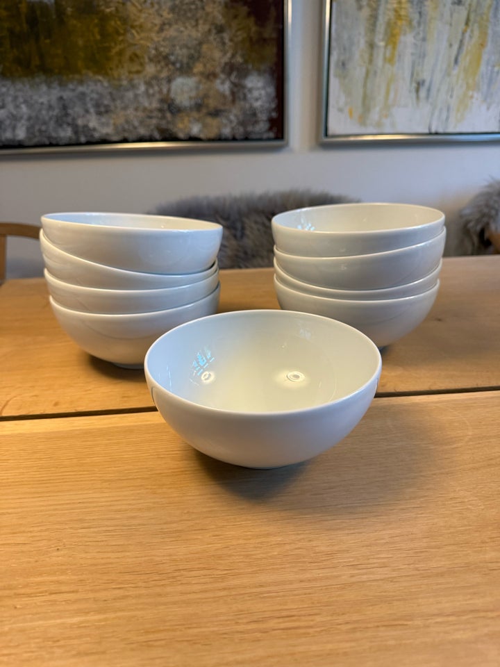 Porcelæn 9 stk skåle Ikea