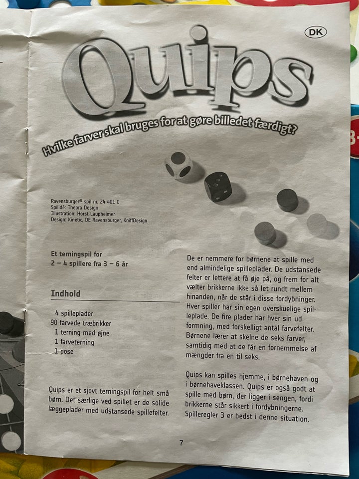 Quips, Børne-familiespil,