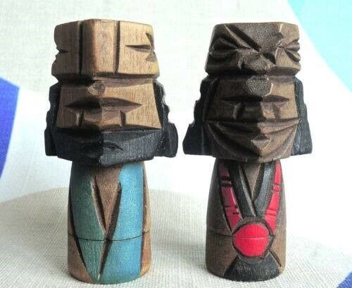 Par af Ainu Kokeshi Nipopo dukker