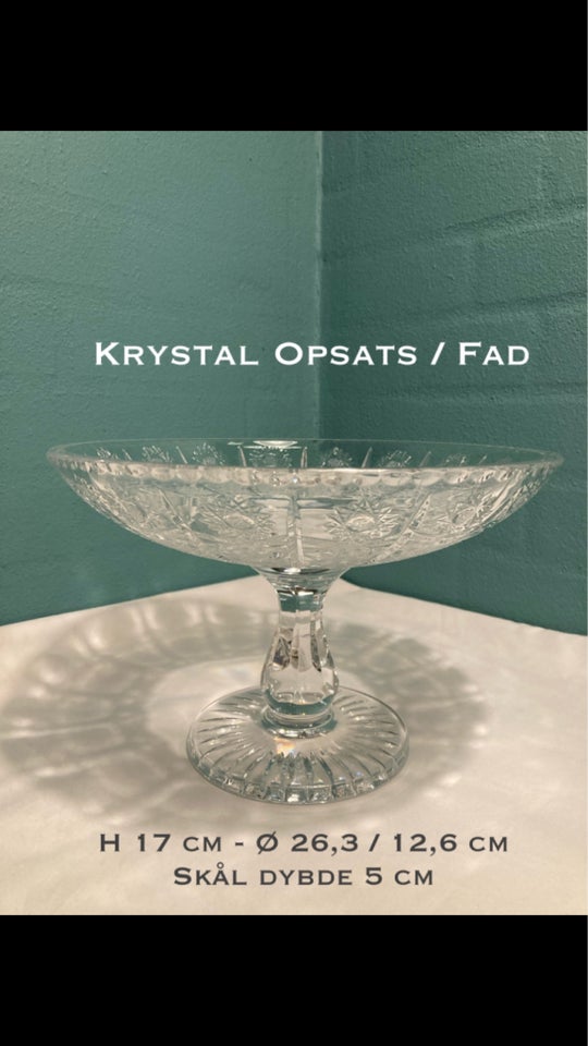 Glas Krystalglas opsats Polsk