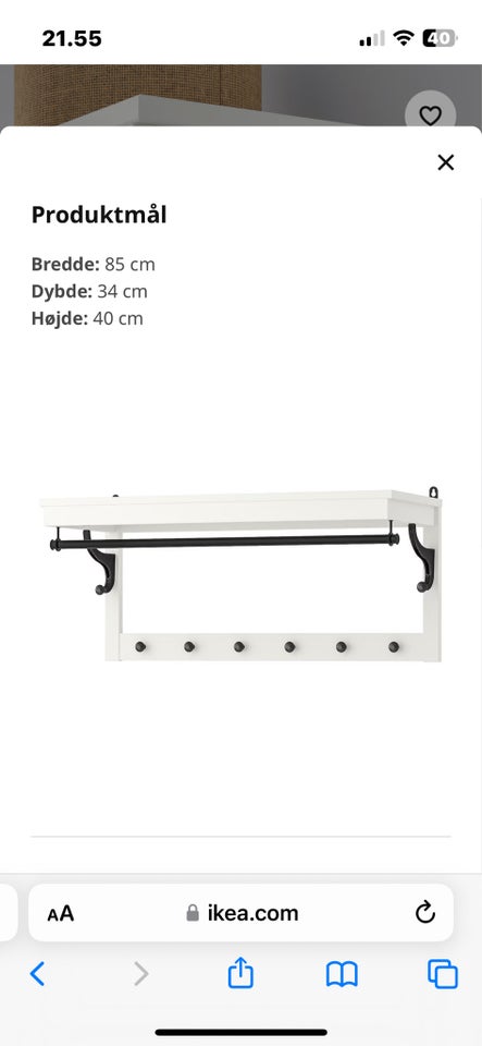 Hattehylde Hemnes IKEA