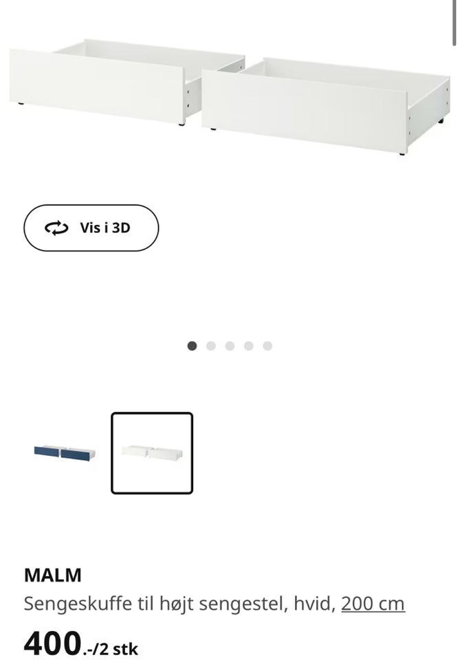 Sengeskuffe, Ikea Malm