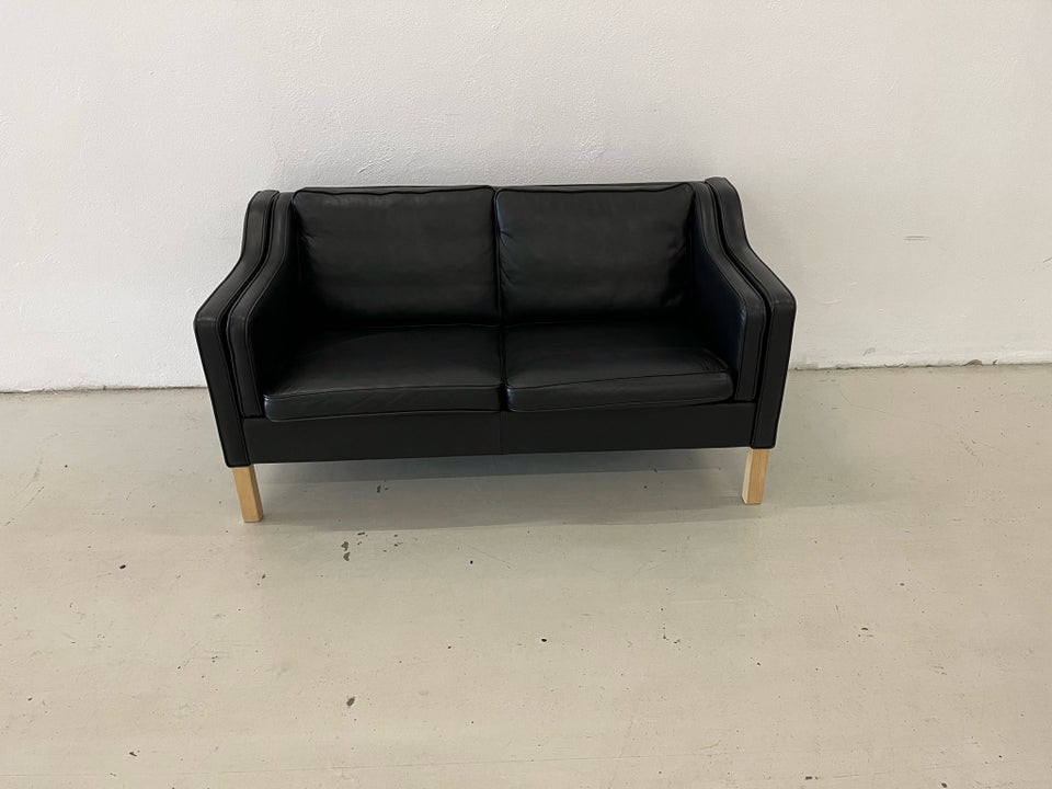 Sofa, læder, 2 pers.