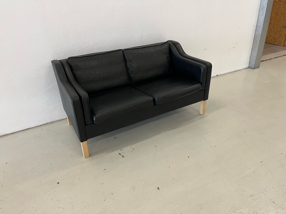 Sofa, læder, 2 pers.