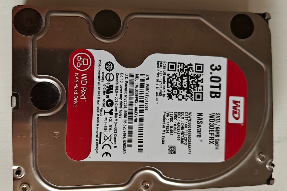 WD RED, 3000 GB, Rimelig