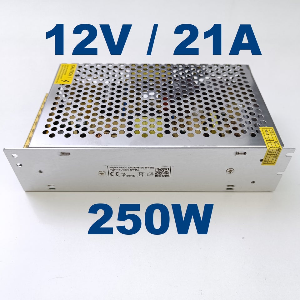 Strømforsyning, NY! 12V 21A 250W