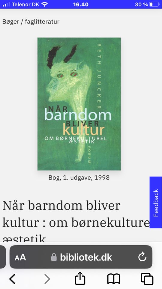 Når barndom bliver kultur, Beth