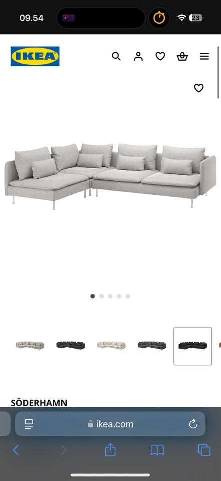 Sofa, 4 pers. , Ikea söderhamm