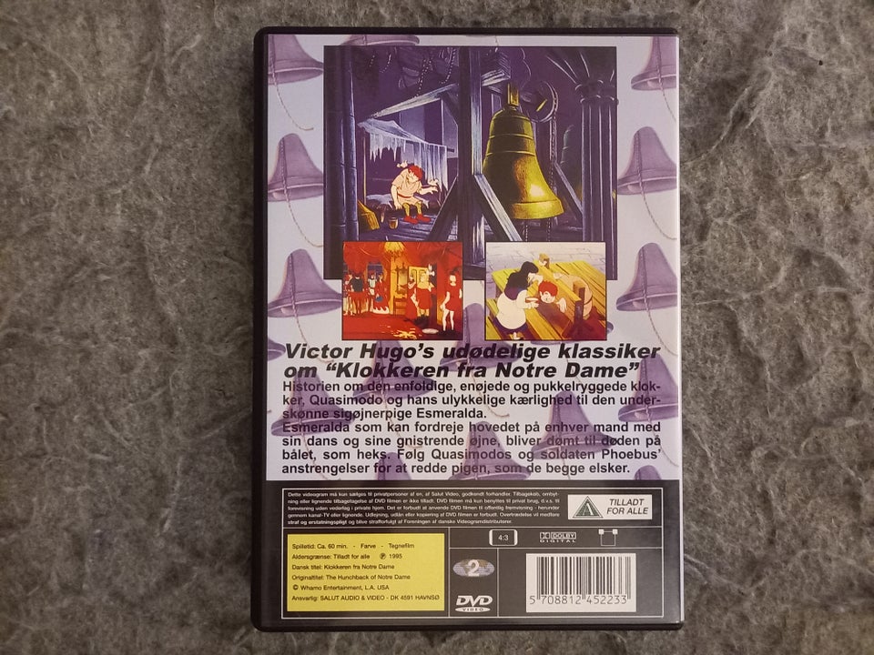 Klokkeren fra Notre Dame, DVD,