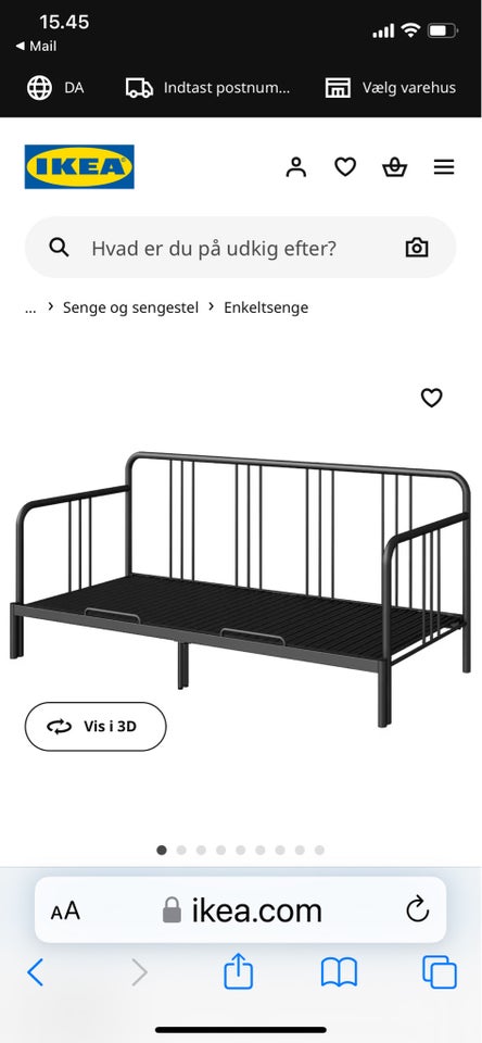 Enkeltseng, Ikea Fyresdal, b: 80 l: